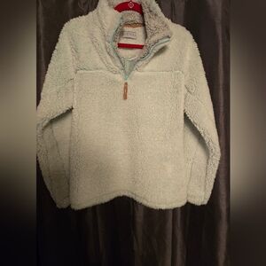 Women's Plush Fleece Turtleneck Sweater - Soft Mint